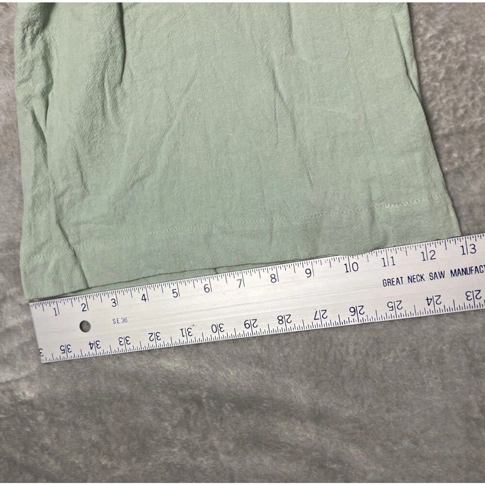 Misguided Pants Womens 8 Tall‎ Pastel Green Cotton Wide Leg Lightweight Spring - Picture 9 of 12